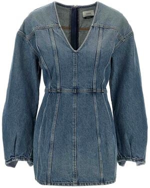 Haikure Denim Dress - Blue