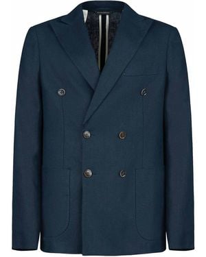 Gazzarrini Double-Breasted Blazer - Blue