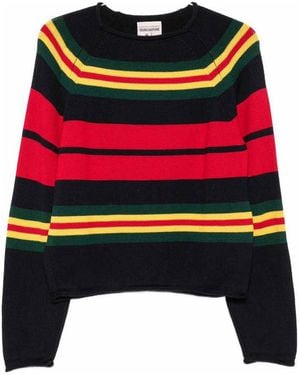 Semicouture Aliyah Crew-Neck Knit Jumper - Red