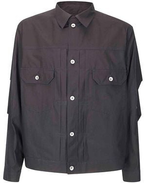 Sacai Cotton Typewriter Jacket - Grey