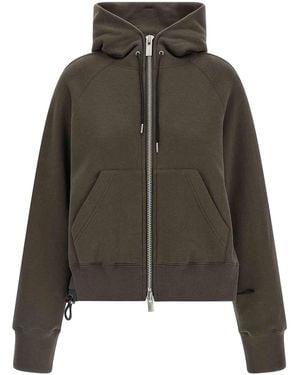 Sacai Cotton Hoodie - Green