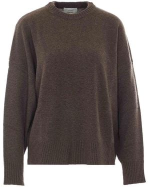 Loulou de Saison Anton Crewneck Jumper - Brown