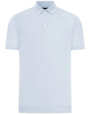 Nome Short-Sleeved Cotton Tennis Polo - White