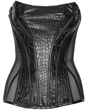 Elisabetta Franchi Bustier Top - Black