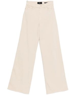 7 For All Mankind Vaqueros Rectos - Blanco