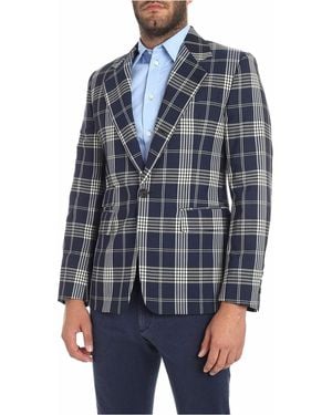 Vivienne Westwood Tartan Printed Jacket - Blue