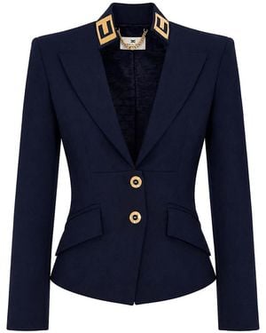 Elisabetta Franchi Jacket - Blue