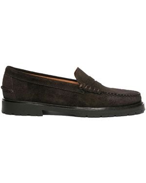 Sebago Dawson Rrs Suede Loafers - Black