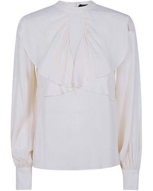 Twinset Draped Shirt - White
