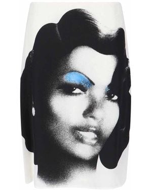 Versace Silk Midi Skirt - Black