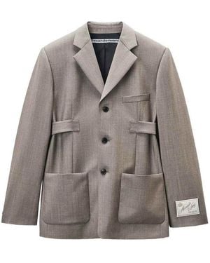 Alexander Wang Jacket With Logo - Gray