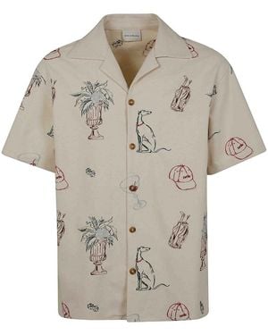 Drole de Monsieur Chemise Brode Country Club - White