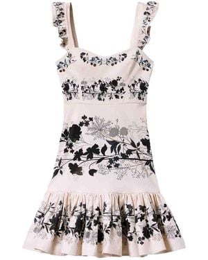 La DoubleJ Gingerbread Mini Dress - White