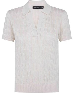 Ralph Lauren Jumper V Neck Pullover - White