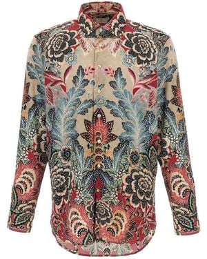 Etro Flower And Foliage Shirt - Multicolor