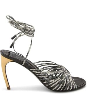 Ferragamo Sandalias Marrones - Metálico