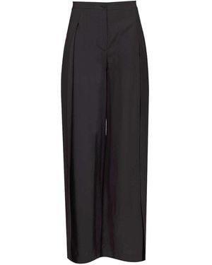 Emporio Armani Wide Trousers - Black