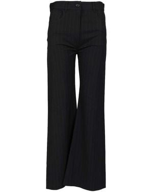 Acne Studios Pinstriped Pants - Black