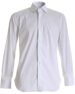 Barba Napoli French Collar Shirt - White