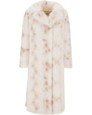 Herno Lynx-Effect Fur-Touch Coat - White