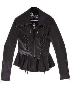 Versace Jeans Couture Leather Jacket - Black