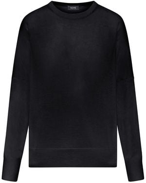 Nome Over-Shaved Crew Neck - Black