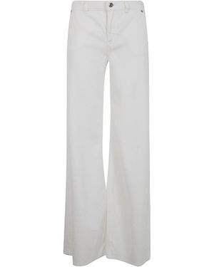 Blumarine Denim Flare - White