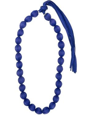 Pleats Please Issey Miyake Shibori Necklace - Blue