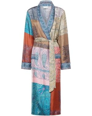 Pierre Louis Mascia Kimono Aloe - Blue