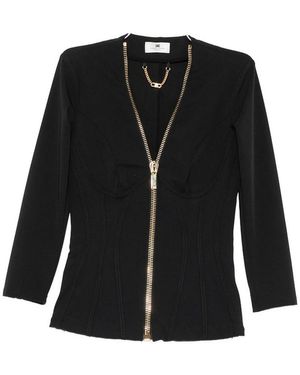 Elisabetta Franchi Outerwear - Black
