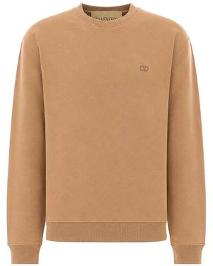 Valentino Garavani Vlogo Signature Sweatshirt - Brown