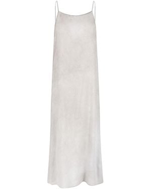 Uma Wang Anaya Midi Silk Blend Dress - White