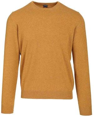Fedeli Crew Neck Sweater - Brown