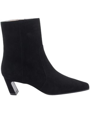 Stuart Weitzman Stassi Zip Booties - Black