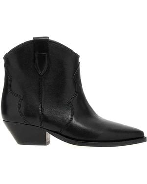 Isabel Marant Dewina Leather Bootie - Black
