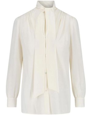 Nili Lotan Silk Shirt - White