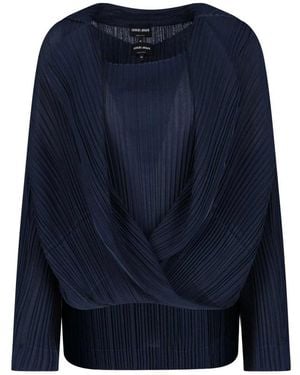 Giorgio Armani Twin-Set Plissettato - Blue