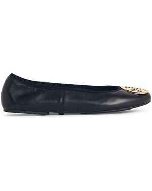 Tory Burch Minnie Leather Ballet Flats - Blue