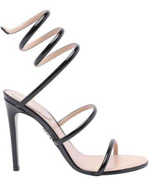 Rene Caovilla Cleo Pump Sandals - Black