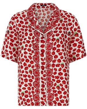 Versace Silk Shirt - Red