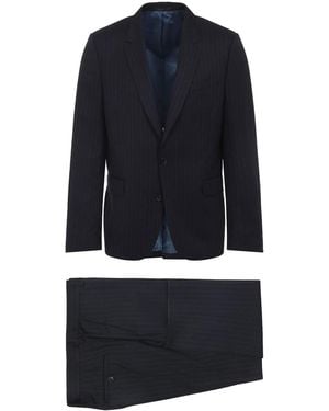 Paul Smith Tailored Fit Two Button Suit - Blue