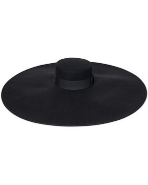 Nina Ricci Wide-Brim Felt Hat in Black | Lyst