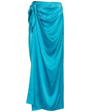 Balenciaga Silk Easywrap Skirt - Blue