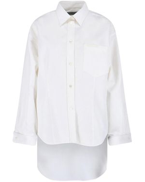 Balenciaga Asymmetric Shirt - White