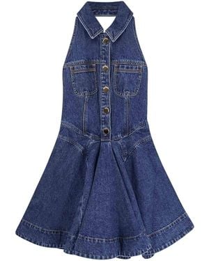 Self-Portrait Vestito Corto - Blue