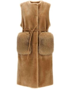 Blancha 'Merino Straight-Volpe Shadow' Vest - Brown