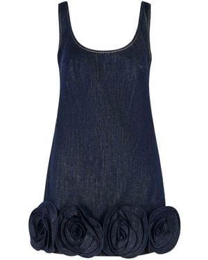 Self-Portrait Denim Dress - Blue