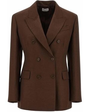P.A.R.O.S.H. Raisa Blazer - Brown