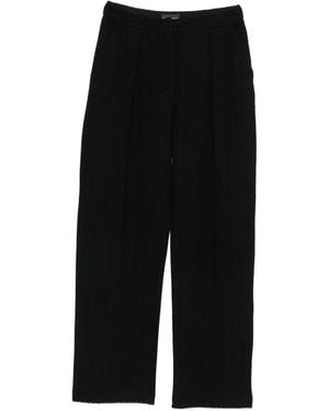 Emporio Armani Cotton Blend Pants - Black