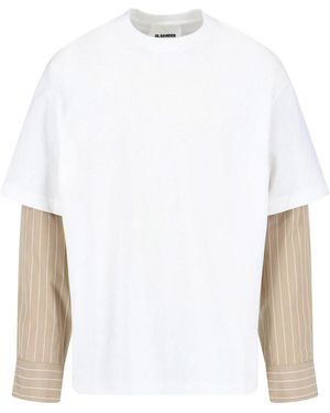 Jil Sander Round Neck T-Shirt - White